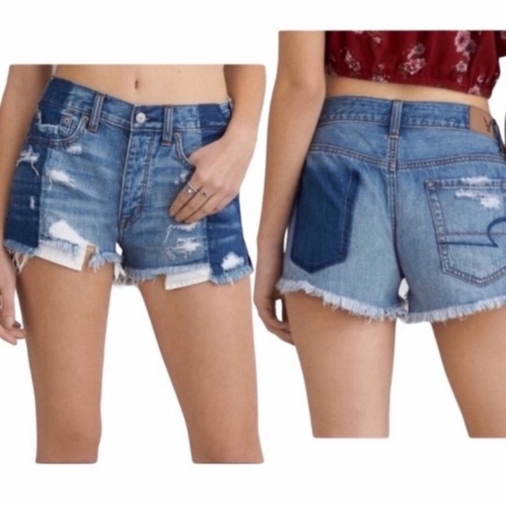 American Eagle 🦅 Vintage High - Rise Festival Jean Shorts Size: 4